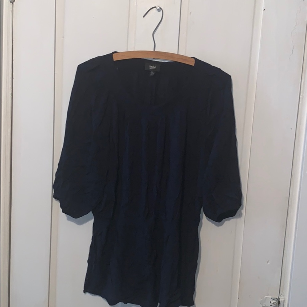 Blue and black shirt